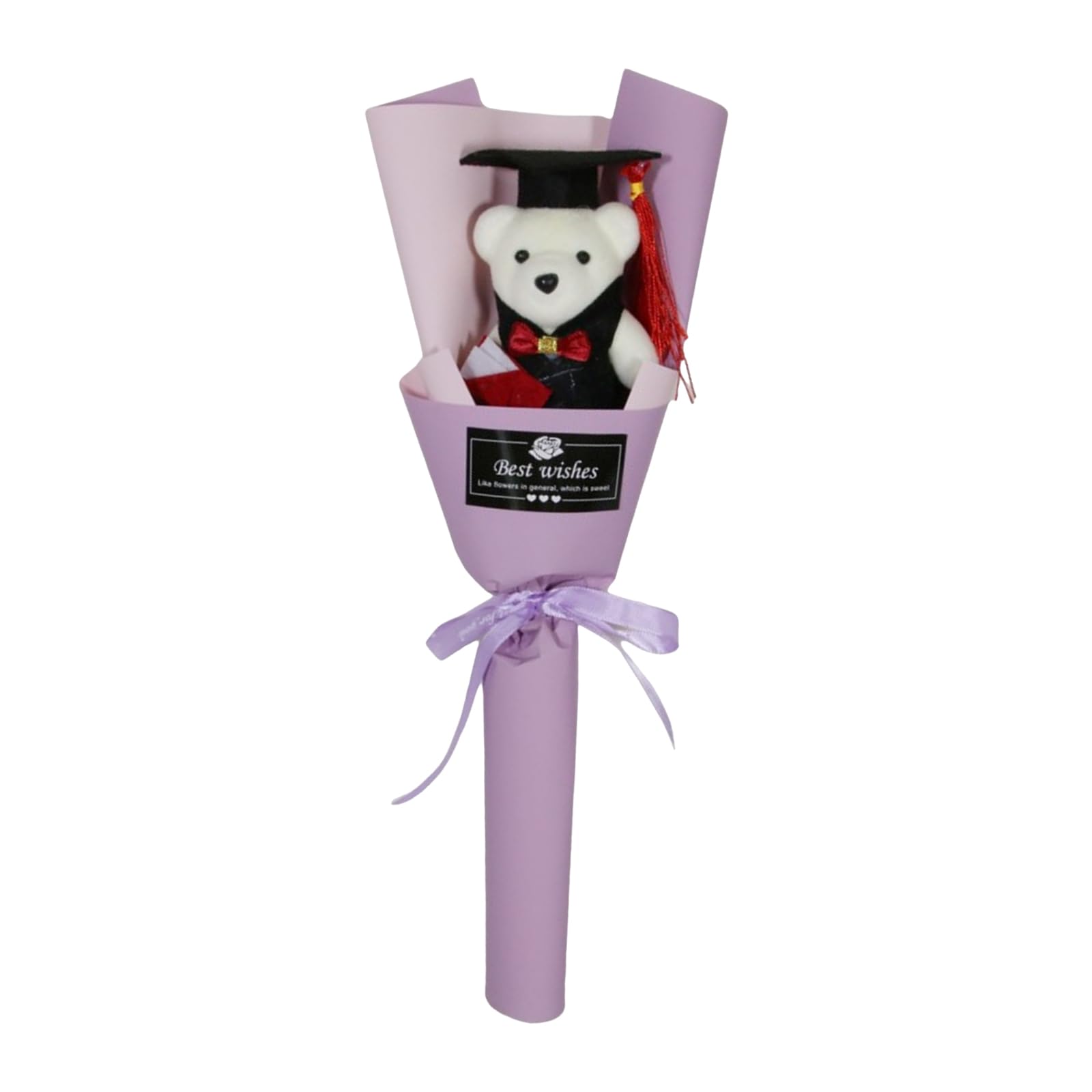 YROHGKPN Artificial Bouquets for Graduation Decoration Cartoon Doctor Bear Bouquets for Graduates Student Teacher Teacher Appreciation