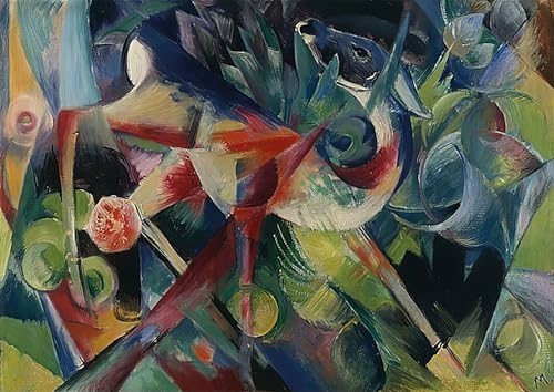 Impression peinture huile de Marc Sangliers pour decorer un mur vide de chambre affiche 60x90