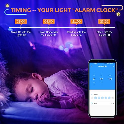 Image of BEAMNOVA 30Ft Stip Lights Kit, 60pcs RGB LED Modules, Remote, Bluetooth App Control, DC 12V Voltage Transformer, Adhesive Waterproof Commercial Storefront Lights, No Lens
