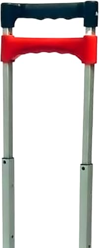 Miniatura 3 de Magna Cart Carrito de mano plegable de aluminio de 6 ruedas con accesorio de mano, ideal para mover cajas, comestibles, equipo pesado, rojo