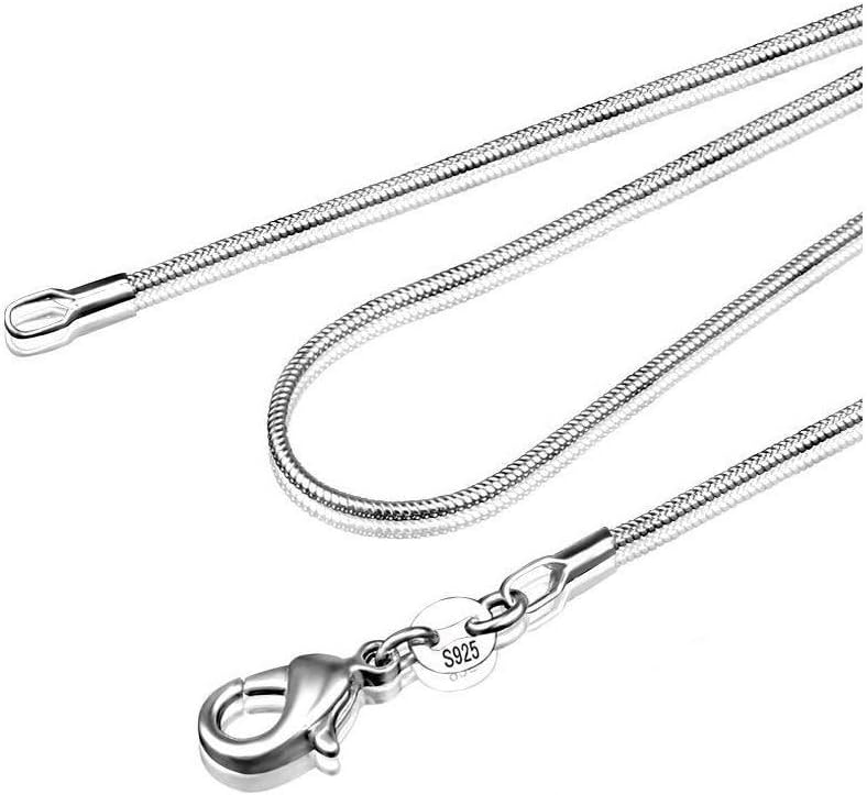 Blue Apple Co. 1.2MM Snake Chain .925 Solid Sterling Silver Sizes 7-30"