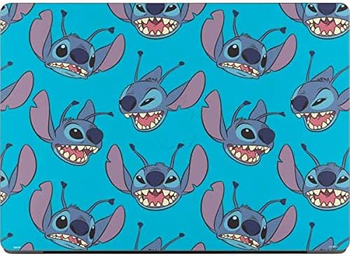 Skinit Decal Laptop Skin Compatible with MacBook Pro 14in (2021-24) - Officially Licensed Disney Lilo and Stitch Face Expression Pattern Design