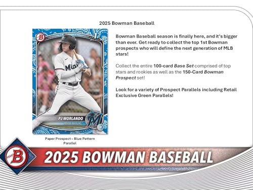 Cartes à collectionner Bowman Baseball 2025 en format boîte Blaster - 3