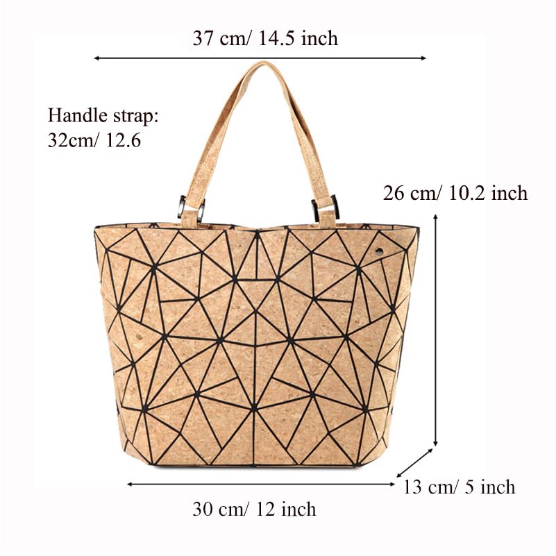 Geometric Tote Bag con Asa y Correa Larga miniatura 4
