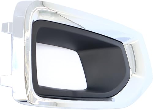 Miniatura 5 de Titanium Plus Autoparts Moldura de luz antiniebla del lado izquierdo del conductor con bisel cromado para GMC YUKONYUKON XL 2015-2020 GM1038187