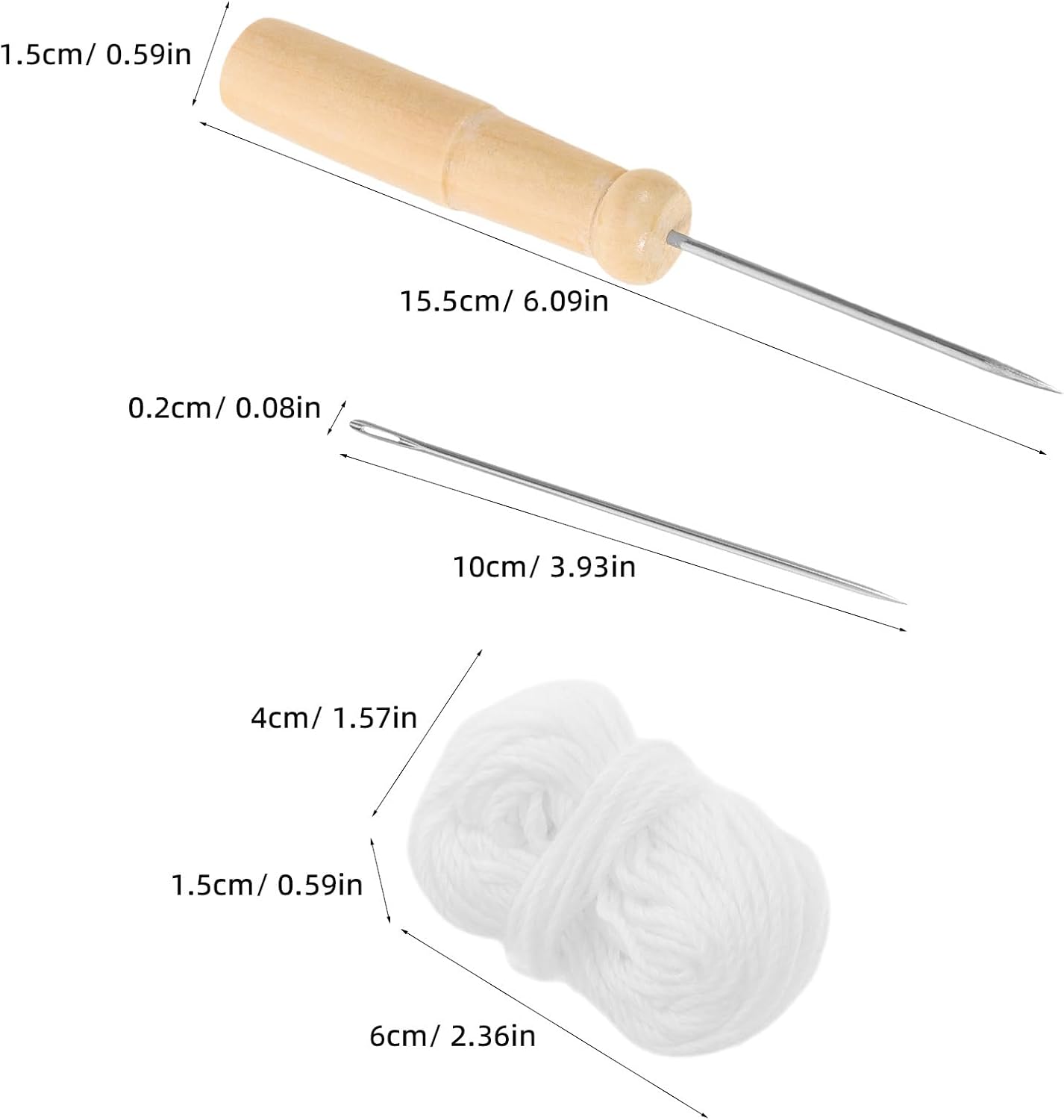 MOKKHNB 1 Set Document Binding Kit - Bookbinding Tools for Repairing Books Archival Binding Handmade Bookmaking - Complete Set with Awls Needles Cotton Thread for DIY Projects