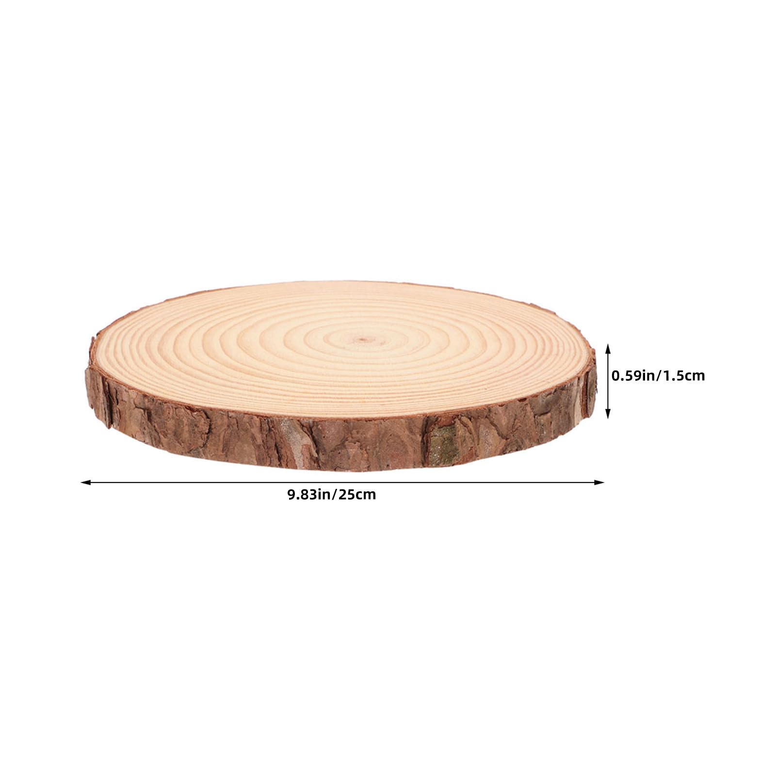 4 Pièces Pavé Extérieur Rond à Motif Bois, Pierre de Gué
