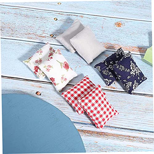 Yardenfun Almofada Para Casa De Bonecas Em Miniatura Acessórios De Mesa Para Casa Mini Almofadas Alm