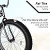 MICARGI Luxe 26-inch Beach Cruiser Bike, 1-Speed, High Rise Handlebar, Three Piece Cranksets, Fat Alloy Rim 80mm,26x4.0 Fat Tire Bike, Bike for Adults, Complete Cruiser Bikes #1