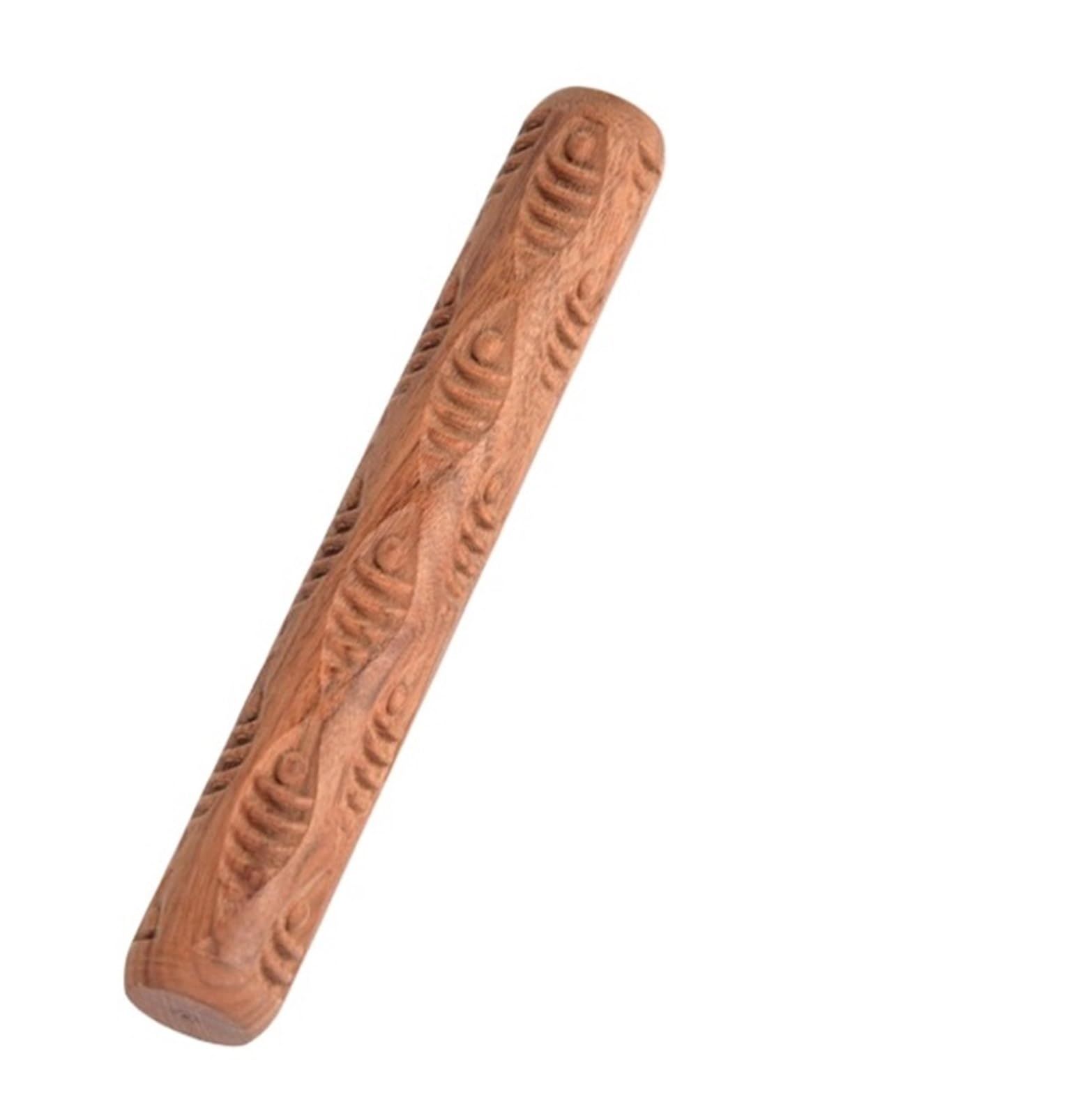 Rodillo de Arcilla prensada con Textura de Madera, Rodillo de Arcilla en Relieve, Arte de cerámica, Rodillo de Arcilla en Relieve Rodillo para Masa Madera(Color 4)