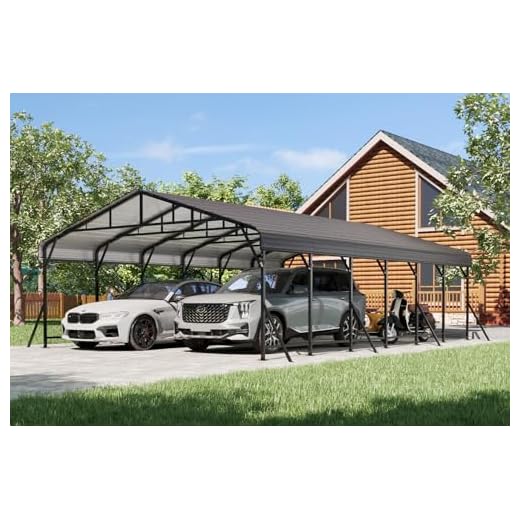 EROMMY 20x30 Heavy-Duty Metal Carport