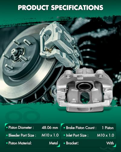Image of SCITOO Rear Brake Calipers With Bracket 18B4804 18B4805 Compatible For Buick Rainier 04-07, For Chevy SSR /Trailblazer, For GMC Envoy 02-09 For Isuzu Ascender 03-08 For Oldsmobile Bravada 02-04