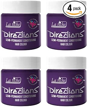 4x La Riche Directions Semi-Permanent Hair Color 100ml Tub - Violet