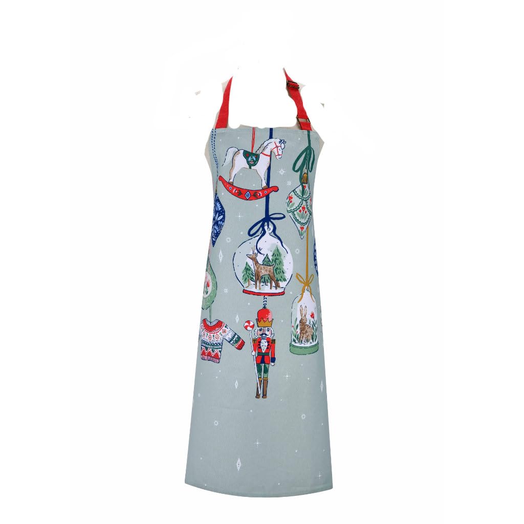 Christmas No Pattern Cotton Bib Apron