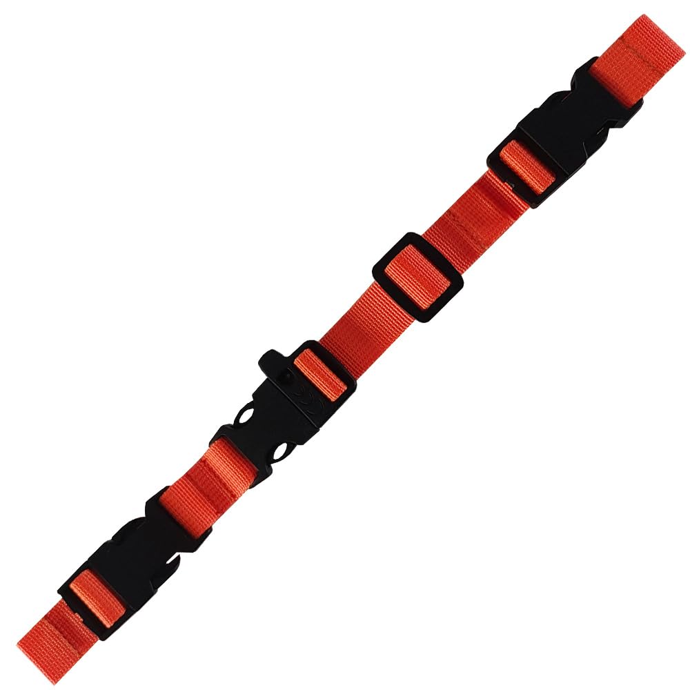 HDHYK Backpack Chest Strap - Nylon - Adjustable Universal Chest Strap (Orange)