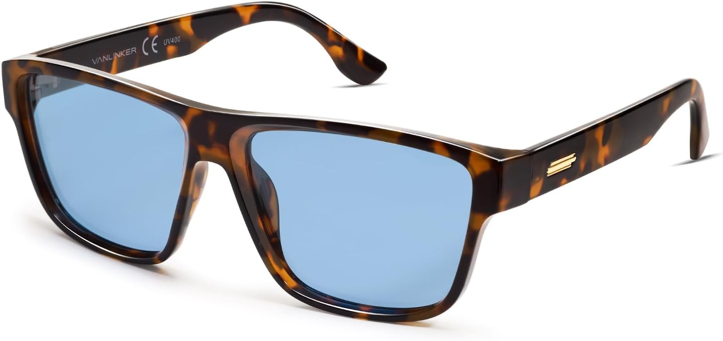 VANLINKER Polarized Square Oversized Sunglasses for Women Men Fashion Flat Top Sun Glasses Thick Frame Big Shades VL9857 - Image 3