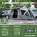 TIMBER RIDGE 5-9 Person SUV Tent with Screen Porch and Awning for Family Camping, Weather Resistant and Portable Van or Car Tent, Includes Rainfly and Storage Bag, 13' W X 10' L X 7.1' H, Grey