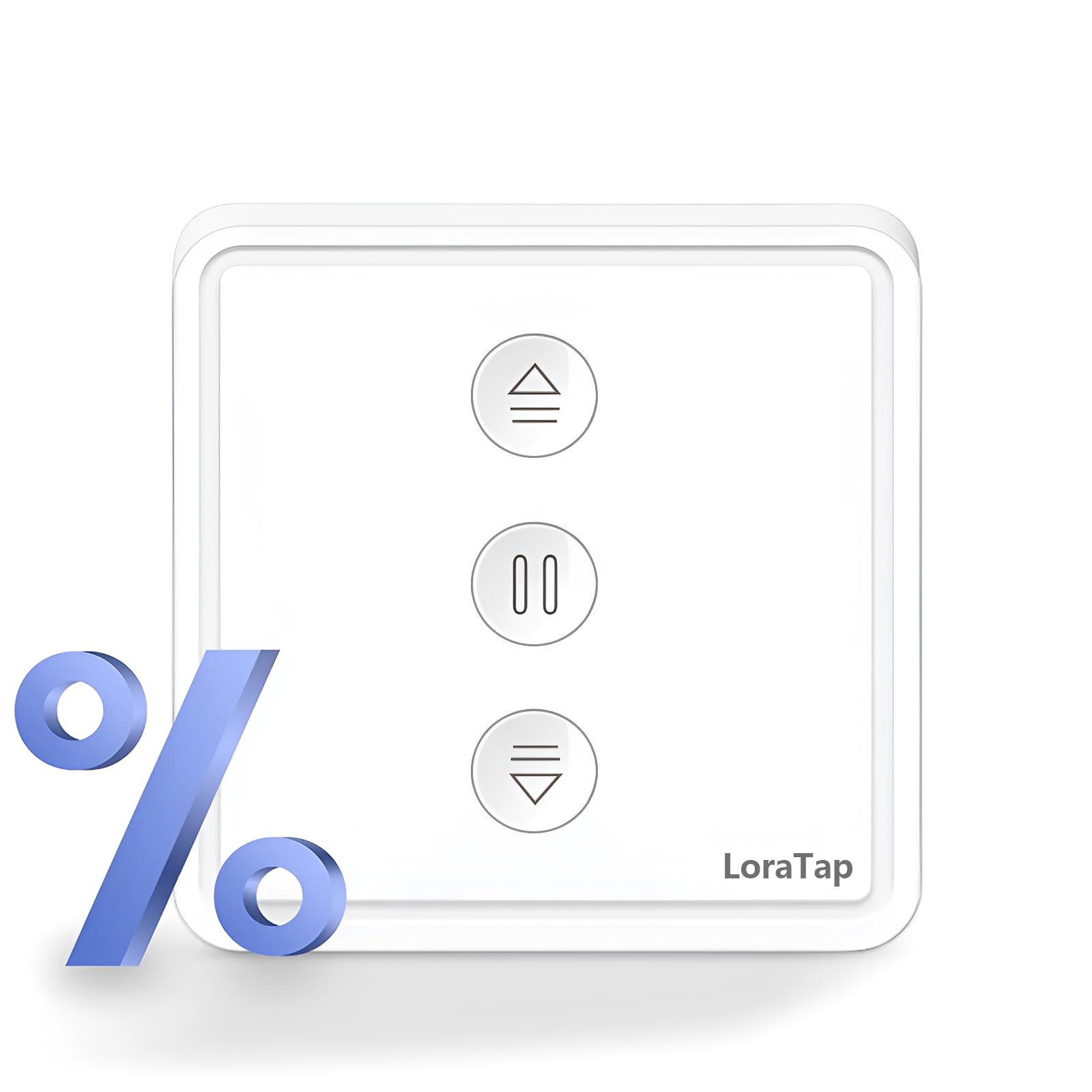 Interruptor Inteligente WiFi para Persianas LoraTap - Control de Porcentaje 0-100%, con Botones Físicos, Compatible con Alexa/Google Assistant, Compatible con Temporizador y Programación