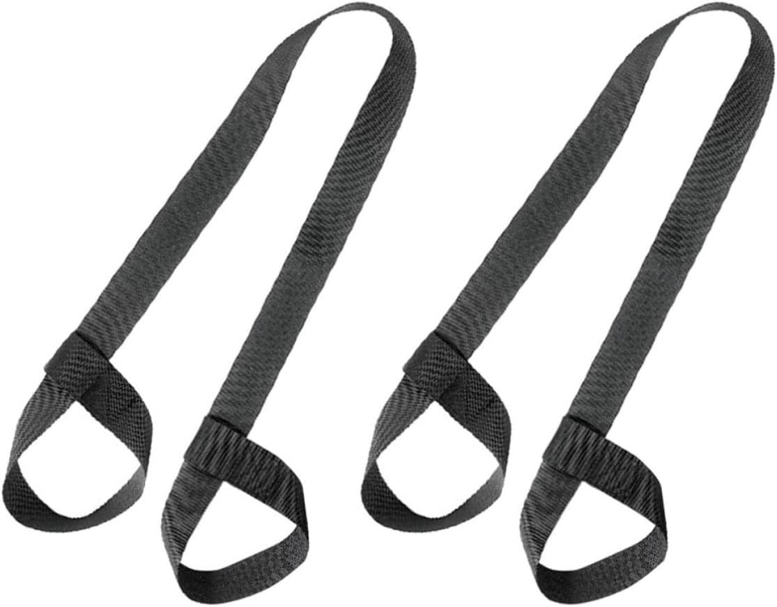 ibasenice 2pcs Adjustable Skates Fixing Strap Black 120cm X 3.8cm Carrier | Shoulder Sling for Transport, Fits Yoga Mat Use, Fast Load and Unload Design, Multi-functional Support for Activities