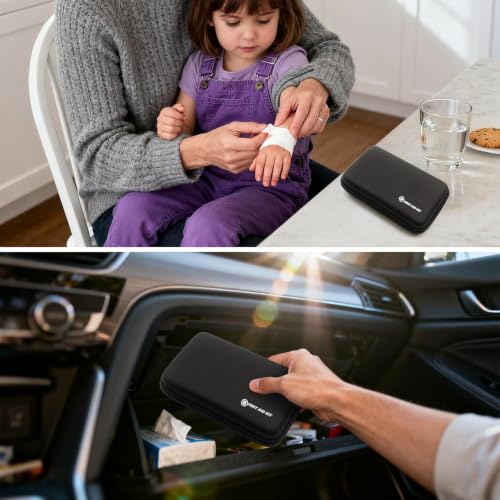 First Aid Kit Mini Small Waterproof Portable Compact Home Car Travel Hiking - image 5