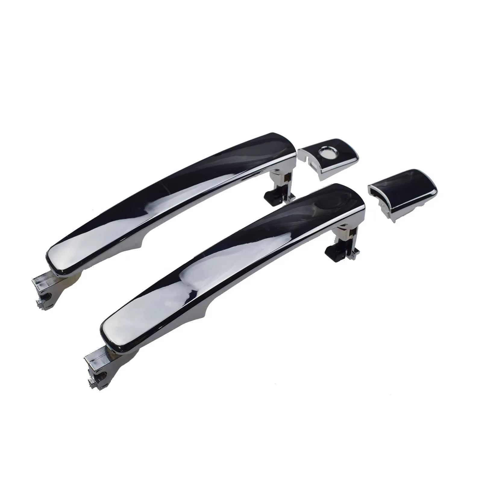 Byskjz One Color Car Exterior Door Handle For Nissan For Rogue For Murano 80640-Ca012 Chrome Front Exterior Outside Door Handle Left Right Side Driver Passenger(Front Pair)