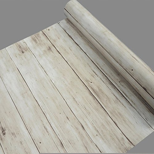 Yifely Light Brown Wood Grain Shelving Paper Self Adhesive Shelf Liner PVC Dresser Drawer Cabinet Sticker 17.7 Inch by 9.8 Feet