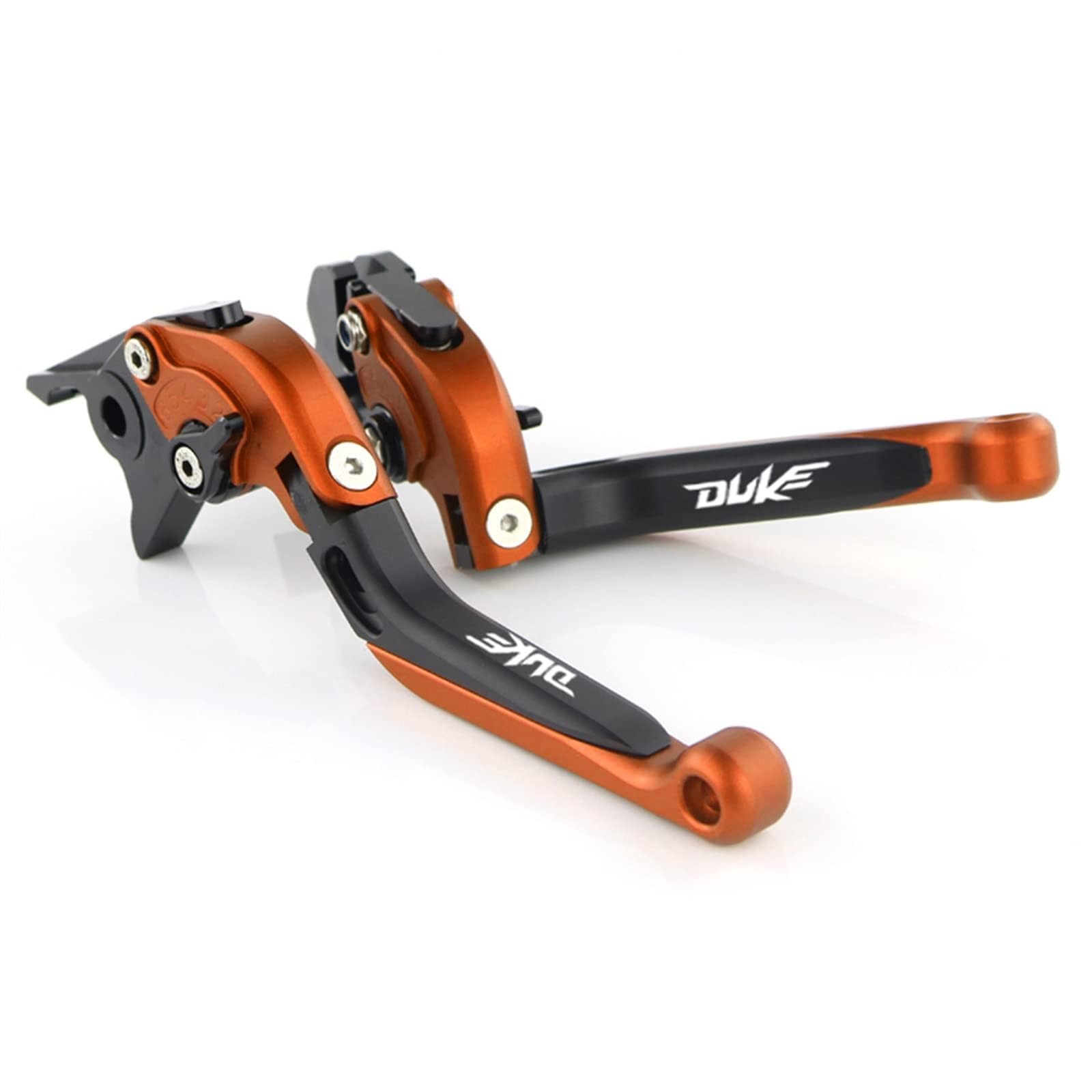 YOUMOTECH Motorcycle CNC Orange Folding Extendable Adjustable Brake Clutch Levers Accessories Aluminum Alloy for DK 200 390 DK 250 2012-2021 R C 125 Dk R C390 with Laser Logo-image-12