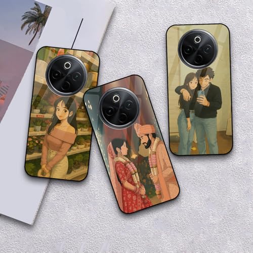 Image of COLORflow Back Cover Compatible with Vivo T4 5G / Y300 Pro 5G / iQOO Z10 5G | Ghibli Studio Style Customized | Shockproof TPU Bumper with Camera Protection Back Cover