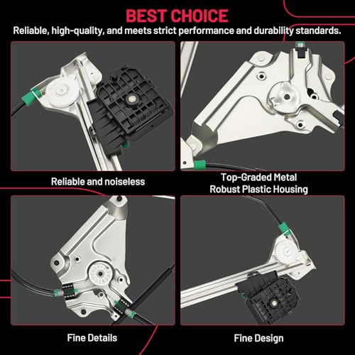 Image of BDFHYK 752-258 Power Window Regulator Without Motor Front Left Compatible with Ford Mustang 2010-2014