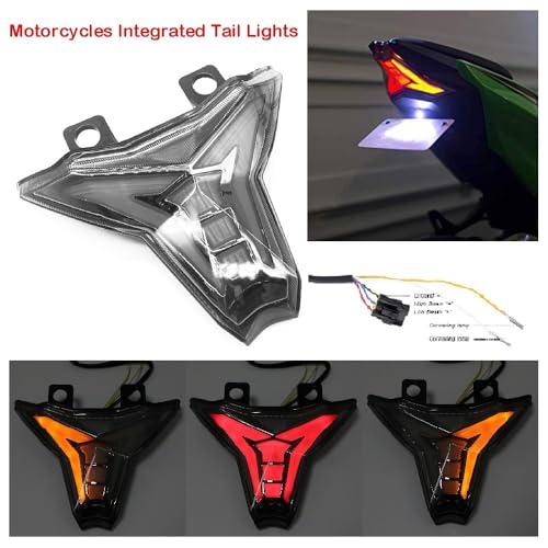 Luz trasera integrada con intermitentes para Z400 EX400 2