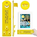 Picture Hanging Tool, Cathunez Picture Hanger Kit with Level Ruler and Marking Nail, Wall Hanging Kit Suitable for Photo Frames, Mirrors, Clocks, Artwork
