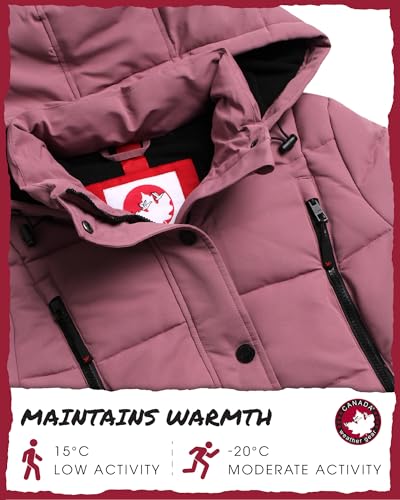 CANADA WEATHER GEAR Womens Winter Coat – Full Length Quilted Puffer Parka – Plus Size Heavyweight Maxi Jacket for Women, S-XL - Image 6