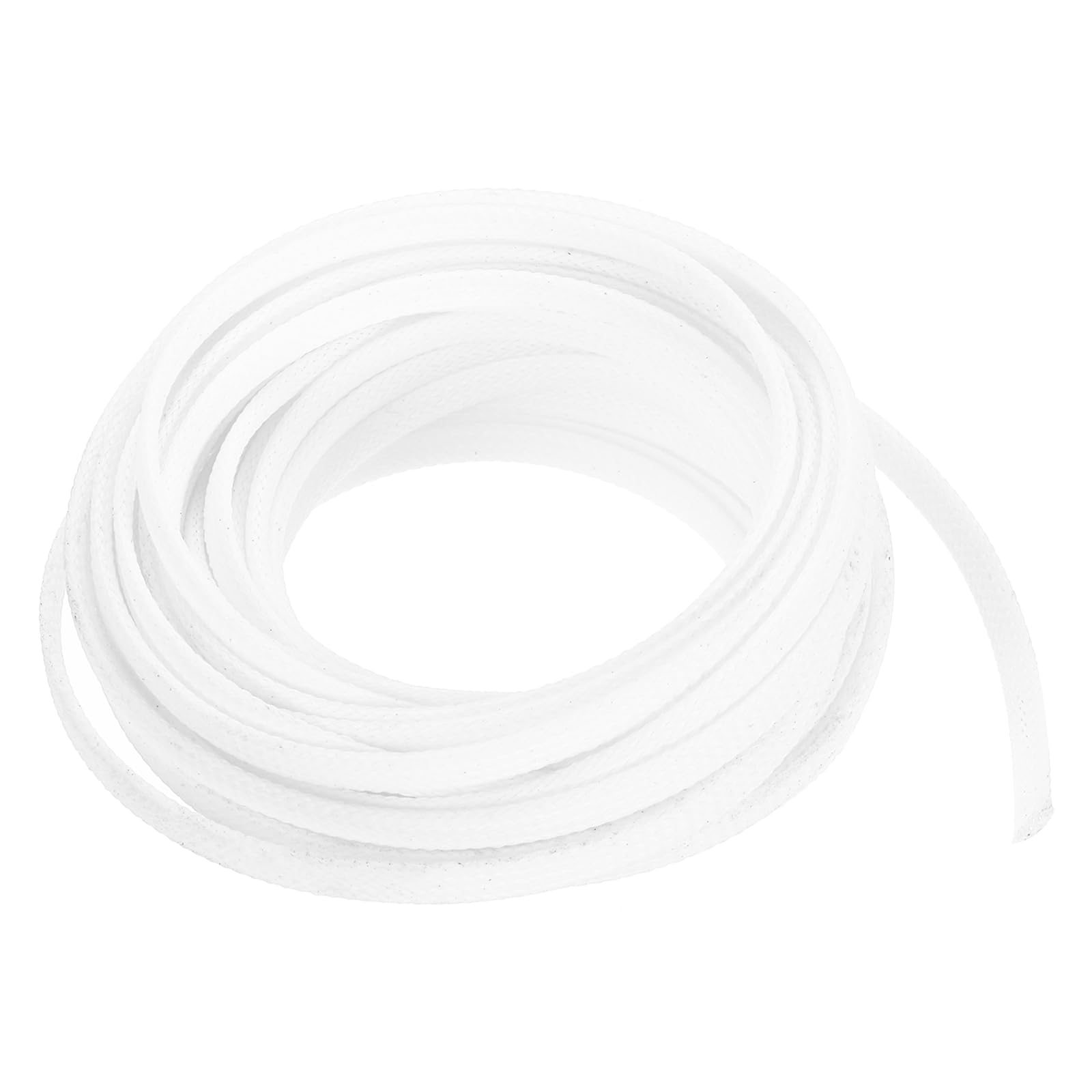 sourcing map Expandable Sleeving,3/8-inch 25ft Cable Sleeve, White