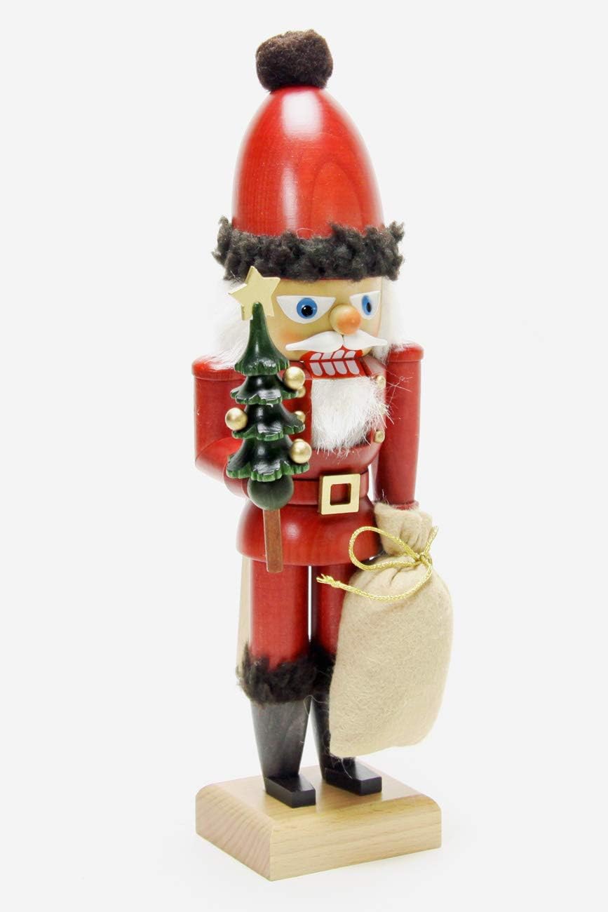 German Christmas Nutcracker Santa Claus - 30,0 cm / 12 inches - Authentic German Erzgebirge Nutcrackers - Christian Ulbricht