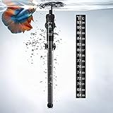 DaToo Aquarium Heater Adjustable 300W Submersible Fish Tank Heater with Electronic Chip Thermostat Suitable for Marine Saltwater and Freshwater