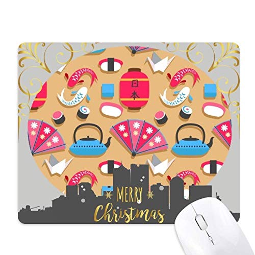 Tapis de souris crane repete japanpattern noel de haute qualite en caoutchouc durable et doux