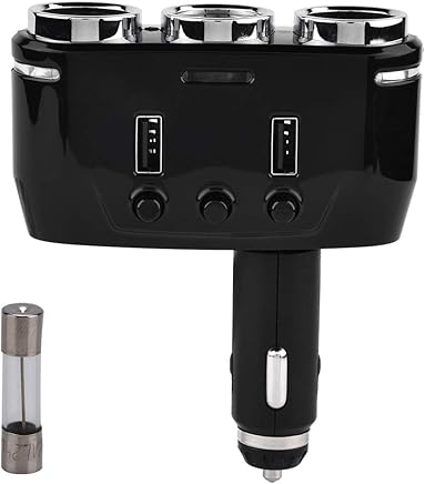 Cargador para Autom?vil, Cargador de 2 Puertos con Adaptador Inal?mbrico para Encendedor de Cigarrillos y Cargador USB para Autom?vil con Bluetooth Cargador para Autom?vil, Cargador de 2 Puertos con Adaptador Inal?mbrico para Encendedor de Cigarrillos y Cargador USB para Autom?vil con Bluetooth