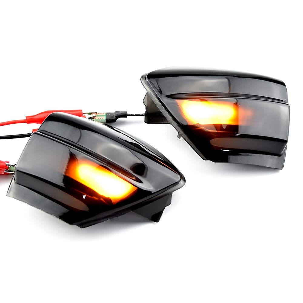 2X Kompatybilny z Fo-rd s-max 07-14 Ku-ga C394 08-12 c-max 11-19 LED dynamiczny włączony kierunkowskaz lusterko boczne sekwencyjny migacz lampka kontrolna (C-MAX 2011-2019)