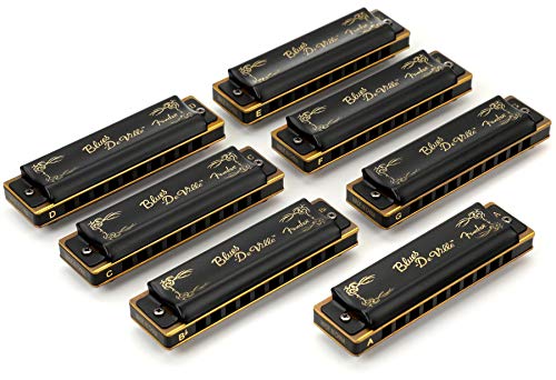 Fender 099-0702-049 049 Blues Deville Harmonica Set de 7, 0990702049 - Les Beatles, Paul McCartney, John Lennon, RIngo Starr, George Harrison Fender 099-0702-049 049 Blues Deville Harmonica Set de 7, 0990702049 – Image 4