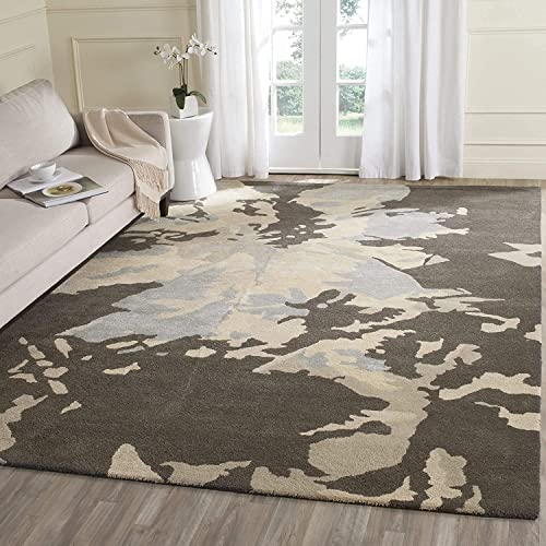 Image of Carpet Mahal Export Quality Handmade Tuffted Pure Woollen Carpet for Living Room Bedroom Size 5 x 8 feet (150X240 Cm) Color-Multi