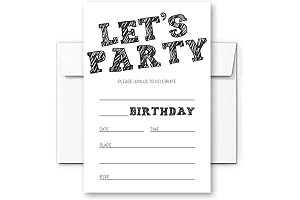 Birthday Invitations for a Boy: Celebrate with Style Using Let's Party's Simple...