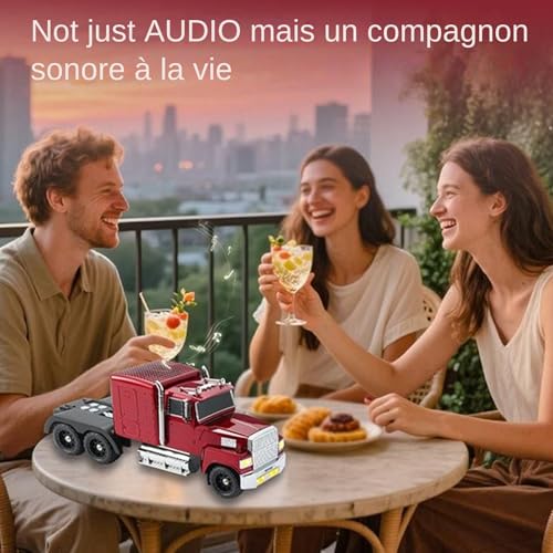 Enceinte nomade camion avec micro intégré et radio FM sans fil