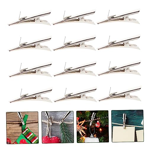 Accesorios de decoración de Navidad PRETYZOOM con pinza de flor navideña 7