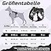rabbitgoo Hundegeschirr mittelgroße Hunde, Anti Zug Geschirr Hund Verstellbar mit Griffe Verbreitert, Robust und Verschleißfest, Taktisches Hundegeschirr mit Metallschnallen zum Wandern(M, Schwarz)