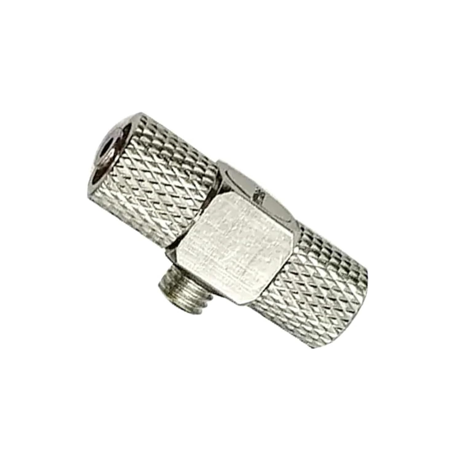 2Pcs Door Lock Male Thread Pneumatic Pipe Connector Screw Through(Red)