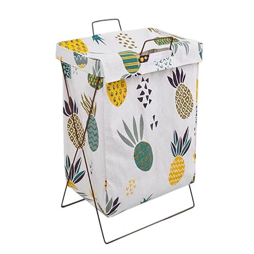 Gibz Laundry Basket Removable Foldable Large Cloth Hampers For Laundry Toy Storage Basket With Lid Handle Stand Yellow #TOP2