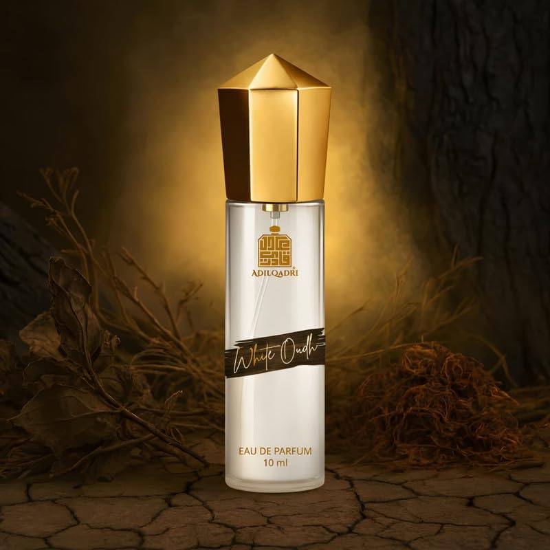 Image of Adilqadri White Oudh Eau de Parfum for Men | Strong Masculine Woody Oudh Fragrance | Long-Lasting Perfume | A Blend of Delicate Oudh & Fresh Florals | 10ml