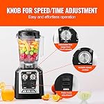 VEVOR Commercial Countertop Blenders, 68 oz Jar Blender Combo, Stainless Steel 3 Functions, for Frozen Drinks, Shakes, Smoothies, Peree, and Crush Ice, Black - Image 4