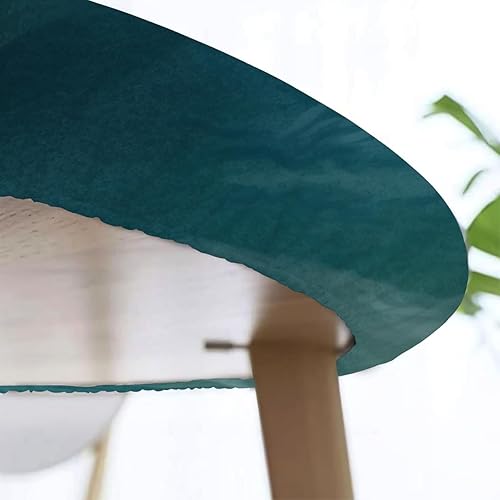 Vista 18 de Pardick Mantel redondo ajustable con diseño de flores de arte en acuarela con mantel elástico, mantel elástico redondo, impermeable, lavable, se