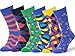 Easton Marlowe (6 PAIA Calze Fantasia Uomo - 6pk #1, mixed - bright colors, 43-46 EU shoe size